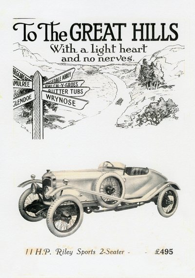 رايلي MPH 2-Seater Sports ، c1920s بواسطة غير معروف
