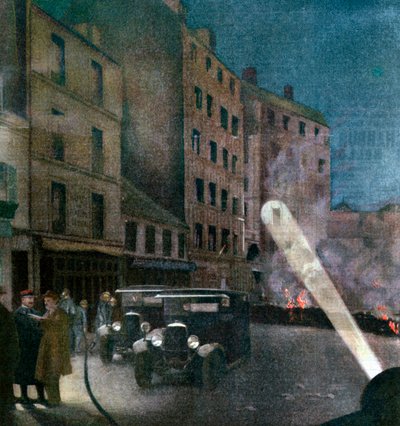 أعمال شغب في شارع ناشيونال ، باريس ، 1934 بواسطة غير معروف
