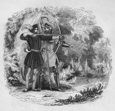 روبن هود وليتل جون ، 1845 بواسطة غير معروف