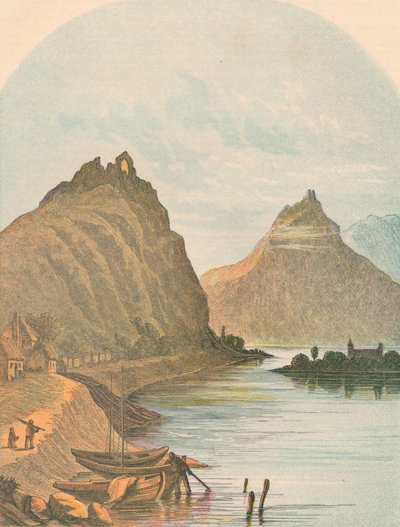 Rolandseck و Kloster Nonnenwerth ، 1864. بواسطة غير معروف