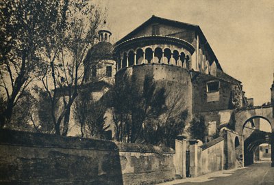 روما - Clivus Scauri و Apse of the Church of SS. جيوفاني وباولو على تل كايليان ، 1910 بواسطة غير معروف