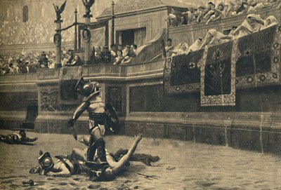 روما - الكولوسيوم - ممتاز في معركة مصارعة ، 1910 بواسطة غير معروف