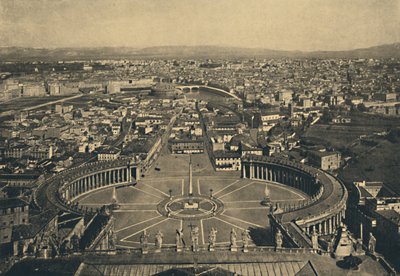 روما - منظر بانورامي من قبة القديس بطرس ، 1910 بواسطة غير معروف