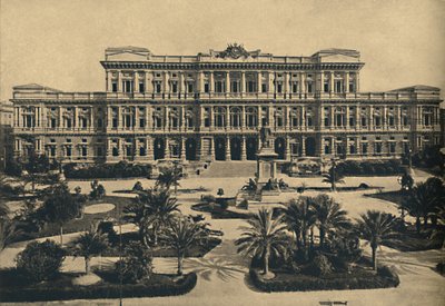 روما - براتي دي كاستيلو. محاكم القانون الجديد من قبل كالديريني ، وتمثال كافور ، 1910 بواسطة غير معروف