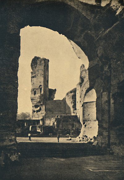 روما - بقايا حمامات كركلا على طريق أبيان ، 1910 بواسطة غير معروف