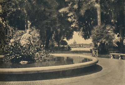 روما - حديقة Pincio. نافورة موسى ، تم إنقاذها من المياه برازا ، 1910 بواسطة غير معروف