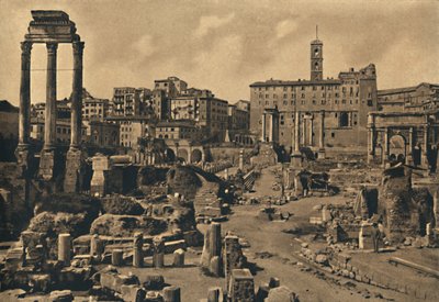 روما - المنتدى الروماني وكابيتولين هيل ، 1910 بواسطة غير معروف