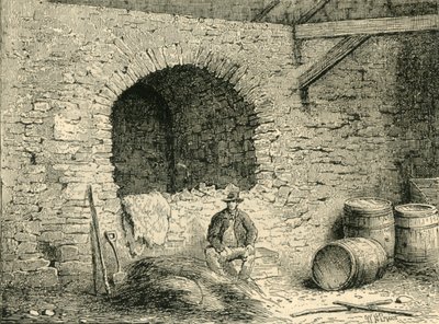الجدار الروماني في تاور هيل ، c1872. بواسطة غير معروف