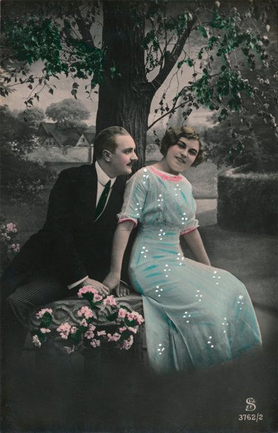 بطاقة بريدية رومانسية ، c1910 بواسطة غير معروف