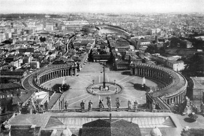روما كما رأينا من قبة سانت بيترز ، 1926 بواسطة غير معروف