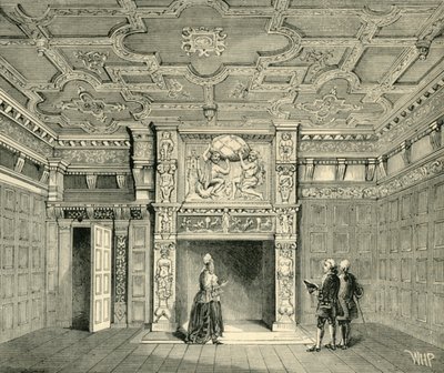 غرفة في منزل السير بول بندارس ، c1872. بواسطة غير معروف