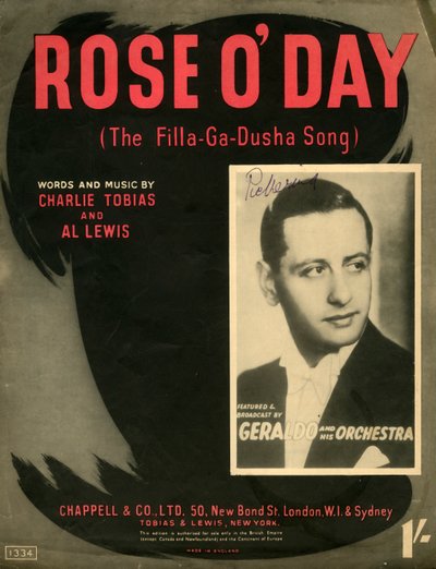 Rose ODay The Filla-Ga-Dusha Song ، 1941. بواسطة غير معروف