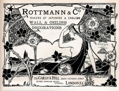 Rottmann & Co. ، صانعو زخارف الجدران والسقف اليابانية والإنجليزية ، 1897 بواسطة غير معروف