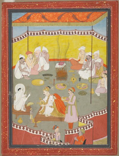 الزوجين الملكيين توزيع الوجبات ، 1700. بواسطة غير معروف