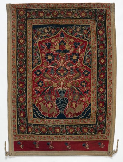 خيمة دائرية ملكية ، مصنوعة من لوحة محمد شاه مع لوحة واحدة ب ، 1834-1848. بواسطة غير معروف