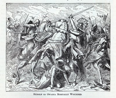 رودولف من Swabia أصيب بجروح قاتلة ، 1882 بواسطة غير معروف