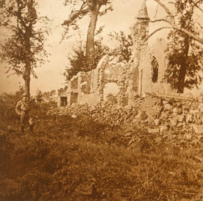 كنيسة مدمرة ، 1914-c1918 بواسطة غير معروف