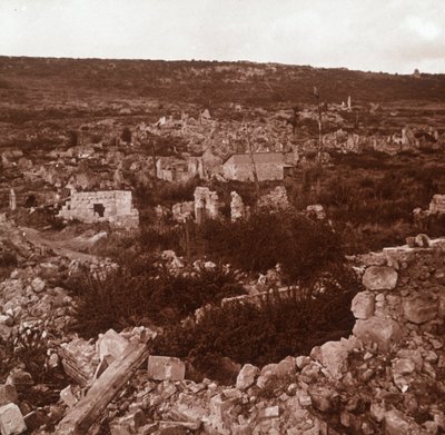 أطلال ، Anizy-le-Château ، شمال فرنسا ، c1914-c1918 بواسطة غير معروف
