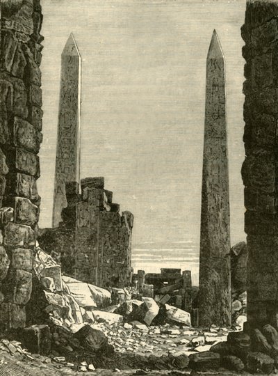 أطلال الكرنك ، 1890. بواسطة غير معروف