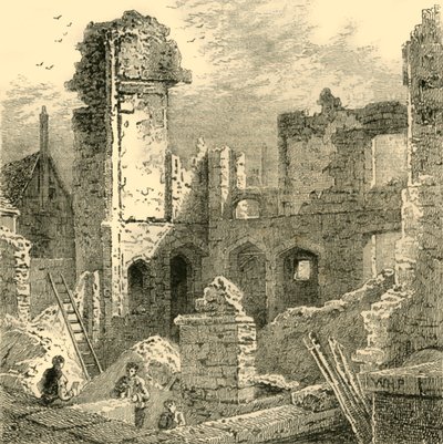 أطلال دير سانت كلير ، c1872. بواسطة غير معروف