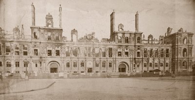 أطلال فندق دي فيل ، باريس ، مايو 1871 بواسطة غير معروف