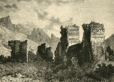 أطلال أسوار المدينة القديمة ، أنطاكية ، 1890. بواسطة غير معروف