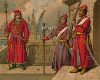 Strelitzi الروسي والحراس الأتراك في القرن السابع عشر - ضابط ، الأفراد ، القرن التاسع عشر بواسطة غير معروف