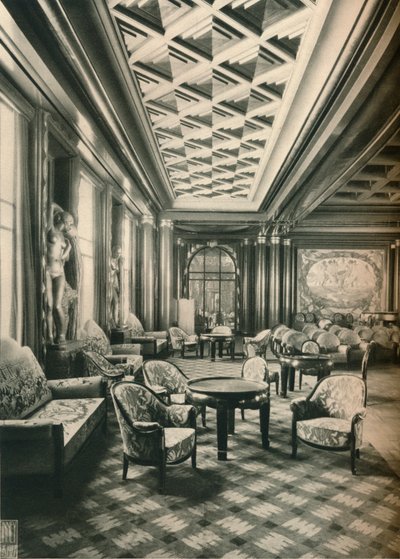 S.S Ile de France، Grand Salon، c1927 بواسطة غير معروف