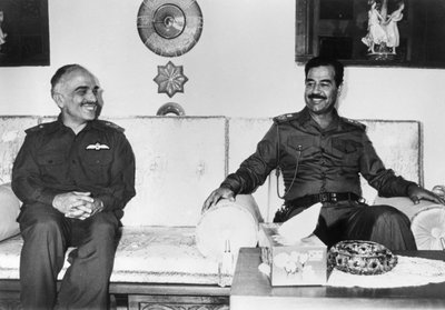 صدام حسين والملك حسين ملك الأردن ، العراق ، 1987 بواسطة غير معروف