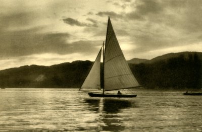 الإبحار في Wörthersee ، كارينثيا ، النمسا ، c1935. بواسطة غير معروف
