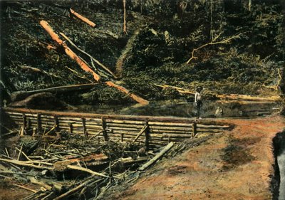 سانت إيلي. لو جراند باتاردو. البناء ، بناء Cofferdam ، 1900. بواسطة غير معروف