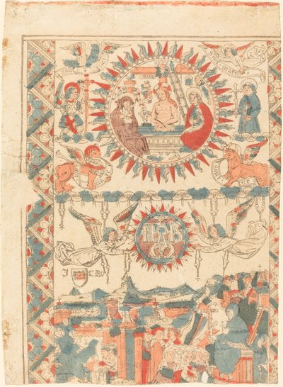 وصول القديس بونافنتورا والوعظ في ليون ، 1480-1490. بواسطة غير معروف