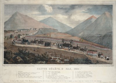 سانت هيلانة ، 9 مايو 1821 ، 1839 بواسطة غير معروف