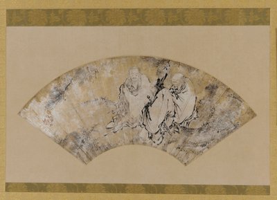 ساكياموني وكونفوشيوس ولاو-تزو تحت الصنوبر ، فترة موروماتشي ، 1392-1 بواسطة غير معروف