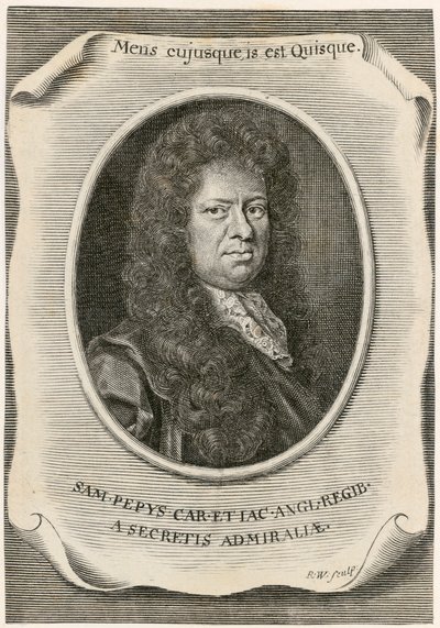 صموئيل بيبس ، كاتب اللغة الإنجليزية لأعمال مجلس البحرية ، وكاتب اليوميات ، 1666. بواسطة غير معروف