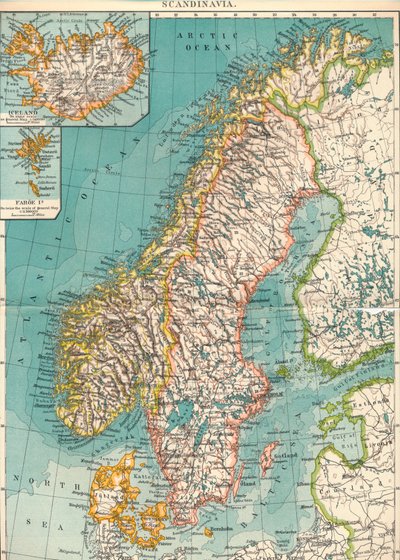 الدول الاسكندنافية ، c1906 ، 1907 بواسطة غير معروف