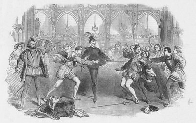 مشهد من Spohrs Faust ، في الأوبرا الملكية الإيطالية ، 1852. بواسطة غير معروف
