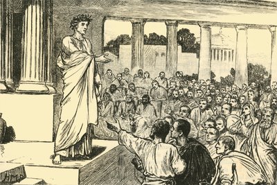 Scipios مناشدة للشعب ، 1890. بواسطة غير معروف