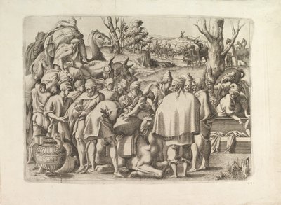 البحث من خلال أمتعة Josephs Brother ، كاليفورنيا. 1545. بواسطة غير معروف