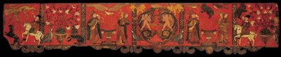 قسم من الألواح الخشبية مع اللوحة الزخرفية ، 1770-1780 بواسطة غير معروف