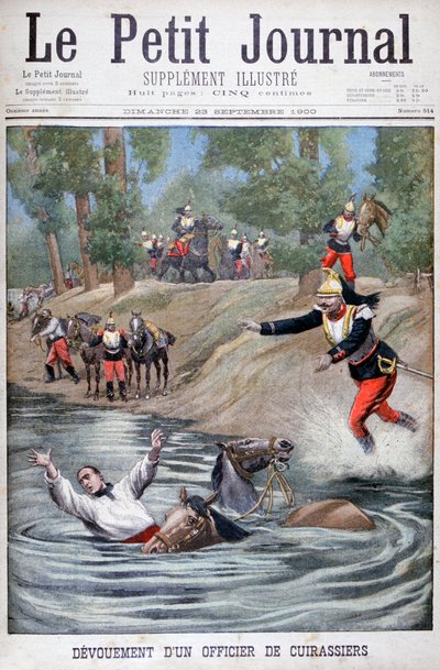 التضحية بالذات من cuirassier الفرنسي ، 1900 بواسطة غير معروف