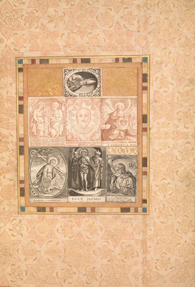 سبعة مشاهد عبادي ، فوليو من ألبوم بيليني ، كاليفورنيا. 1600. بواسطة غير معروف