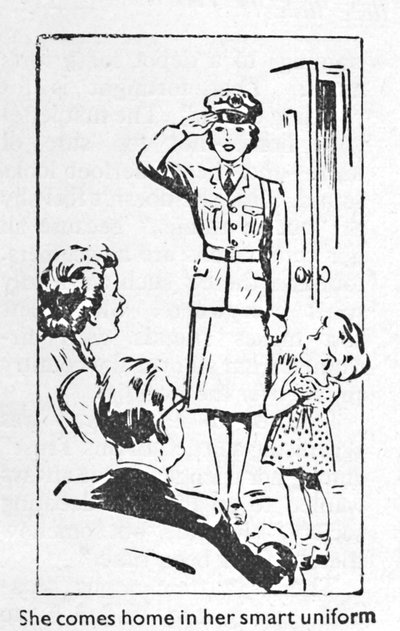 عادت إلى المنزل بزيها الذكي ، 1940 بواسطة غير معروف