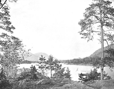 Shelving Rock Mountain، Lake George، New York State، USA، c1900. بواسطة غير معروف