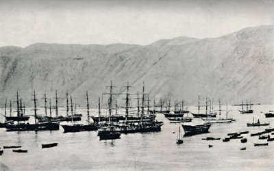 سفينة تنتظر شحنات النترات في إكيكي ، 1911 بواسطة غير معروف