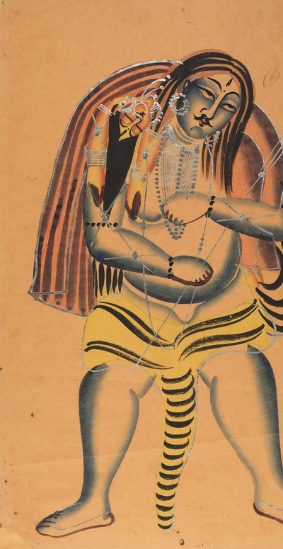 شيفا تحمل جثة ساتي ، كاليفورنيا. 1865-1875. بواسطة غير معروف