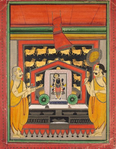 السيد Dvarakanathji من Kankroli Dubarakanathji ، منتصف القرن التاسع عشر. بواسطة غير معروف