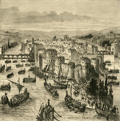 حصار باريس من قبل نورسيمن ، 845 ، 1890. بواسطة غير معروف