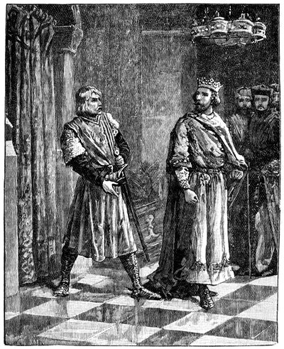 سايمون دي مونتفورت يتشاجر مع هنري الثالث ، 1257 ، c1880 بواسطة غير معروف