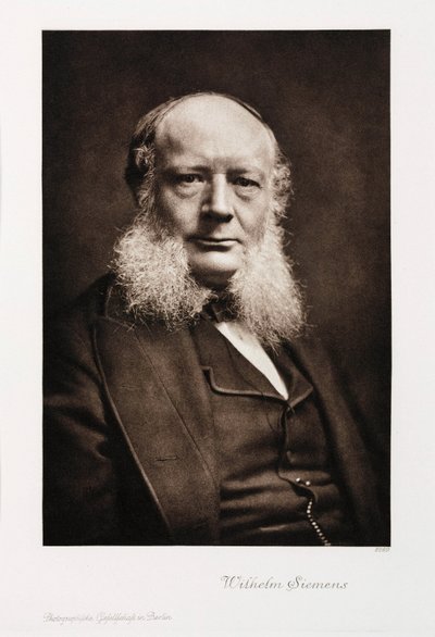 السير تشارلز ويليام سيمنز ، مهندس ألماني ، 1860-1870 بواسطة غير معروف